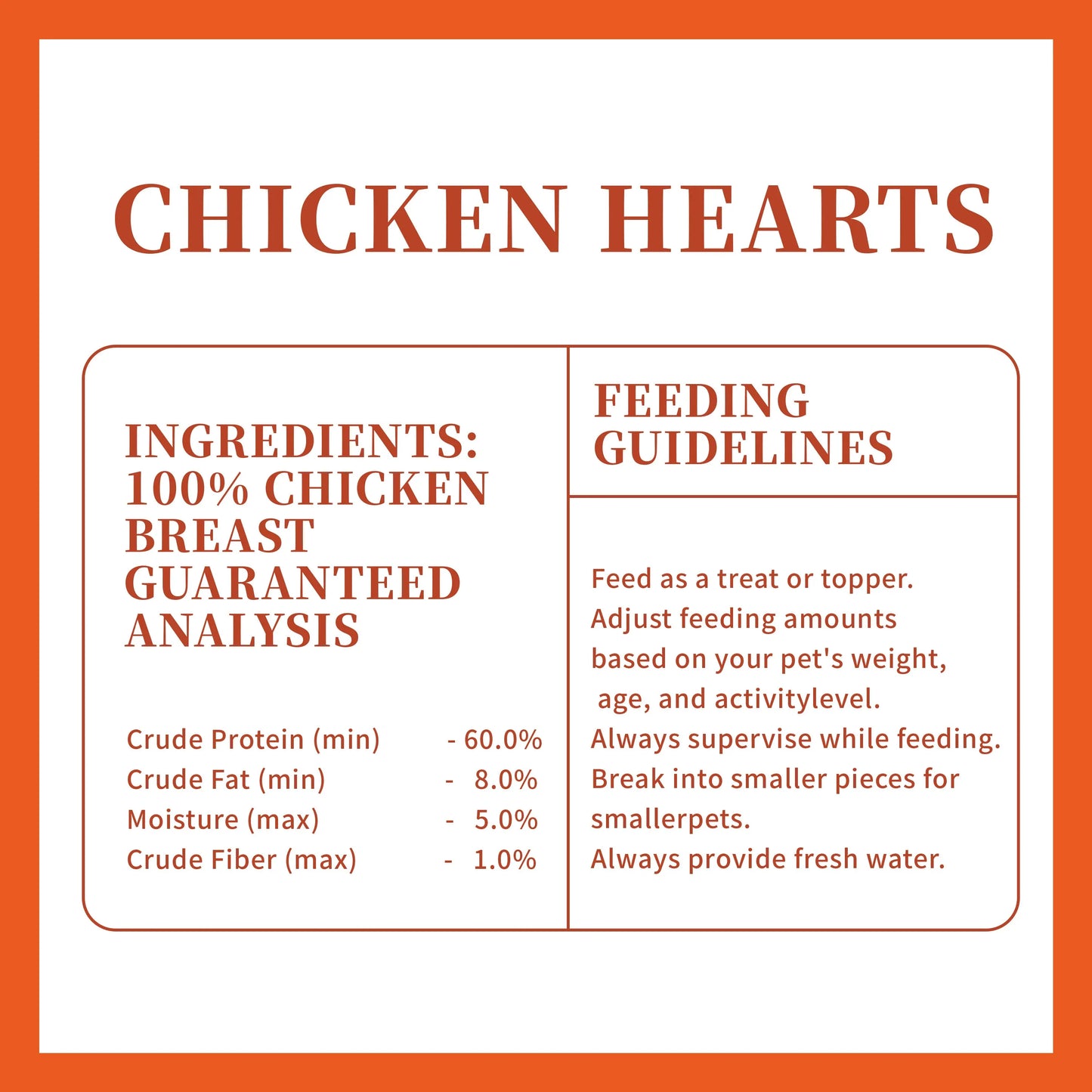 Peach Pet Freeze Dried Real Chicken Hearts Dog & Cat Treats, 3.5Oz Rich High-Protein Pet Snacks, Buy 2 Get Free Chicken Dice, Spend $30+ Limited Offer